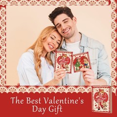 8 Pcs Vintage Valentine’s Day Decorations Retro Valentine Wooden Sign Table C…