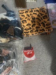 Lot Of Birthday Supplies Leopard Print Theme With Few Random Other Theme Supply