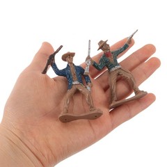 20Pcs Durable Plastic Western Figurines Set for Cake Toppers and Wild West Decor