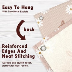 Girls Room Wall Decor, Floral Canvas Banner Wildflower Linen Hanging for Nurs…