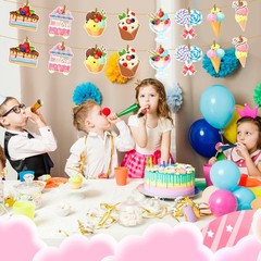 48 PCS Large Candy Cutouts Ice Cream Party Decorations Classroom Board Decor