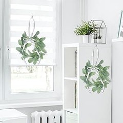 6.2ft Artificial Lambs Ear Greenery Vine Flocked Lambs Ear Garland Soft Faux