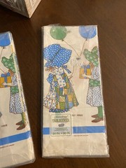 Two New Vtg 1973 Holly Hobbie Tablecover Paper Tablecloths American Greetings