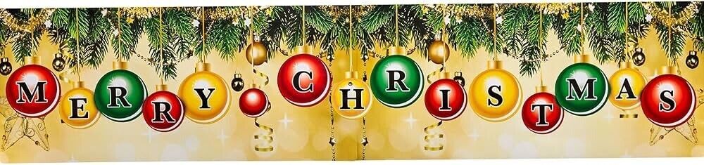 Merry Christmas Giant Banner (10” X 44”)