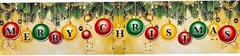 Merry Christmas Giant Banner (10” X 44”)