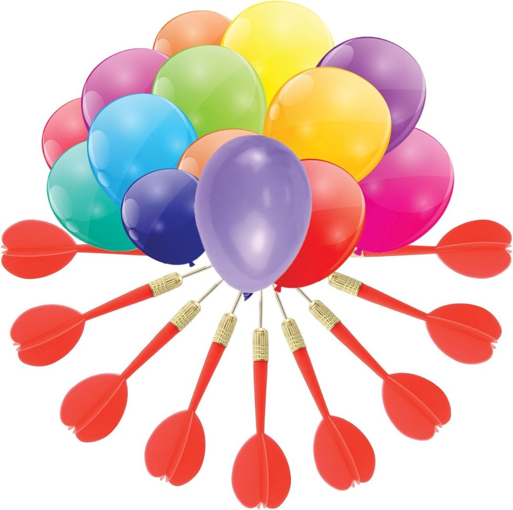 Jumbo Dart Balloon Game – 144 Balloons + 11 Darts for Kids Party Fun