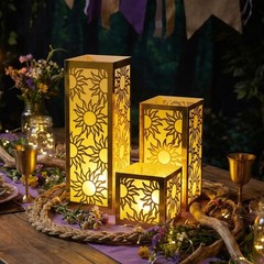 24 Pcs Princess Sun Centerpieces for Table Decorations 3 Size Purple Princess…