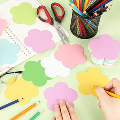 108 pcs Spring Flowers Paper Cutouts,Assorted Color Cut Outs Double Printed w…