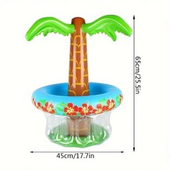 Tropical Hawaiian Party Decoration Set Inflatable Floats Drink Markers Beverage