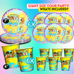 scooby doo 6PC Hanging Swirls party supplies decoration balloons birthday