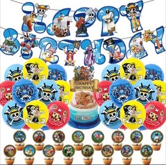 Anime 176pc Straw Hat Pirates Monkey D Luffy Birthday Decorations Balloons Cups