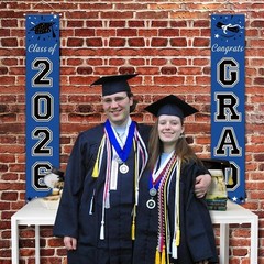 2026 Graduation Decorations Blue, Congrats Grad Porch Banner for Any Schools …