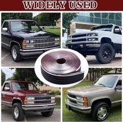Chrome Side Body Trim Molding Replacement Compatible with 1988-1998 Chevy GMC