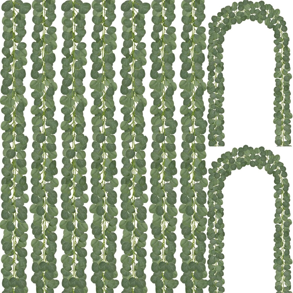 14 Pack Eucalyptus Garland, Artificial Greenery Garland Spring Faux Eucalyptus