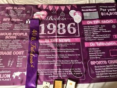 40th Birthday Decorations And Gift for Women 1986 Happy 40th Birthday