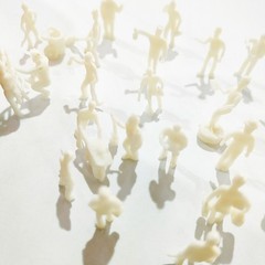 Vivid HO OO Gauge White Workmen Figures Set for Model Train Layout Pack of 27