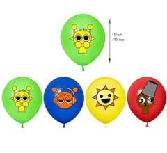 Sprunki Party Supply Decoration Banner Cake Topper Cupcake Toppers Backdrop and