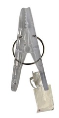 Bag of Clear Plastic Balloon Clip On Weights Party Supply – Total of 12
