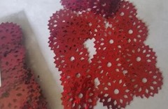 CraftbudyUS 100pcs x29mm RED Circle Design for Table Confetti/Craft