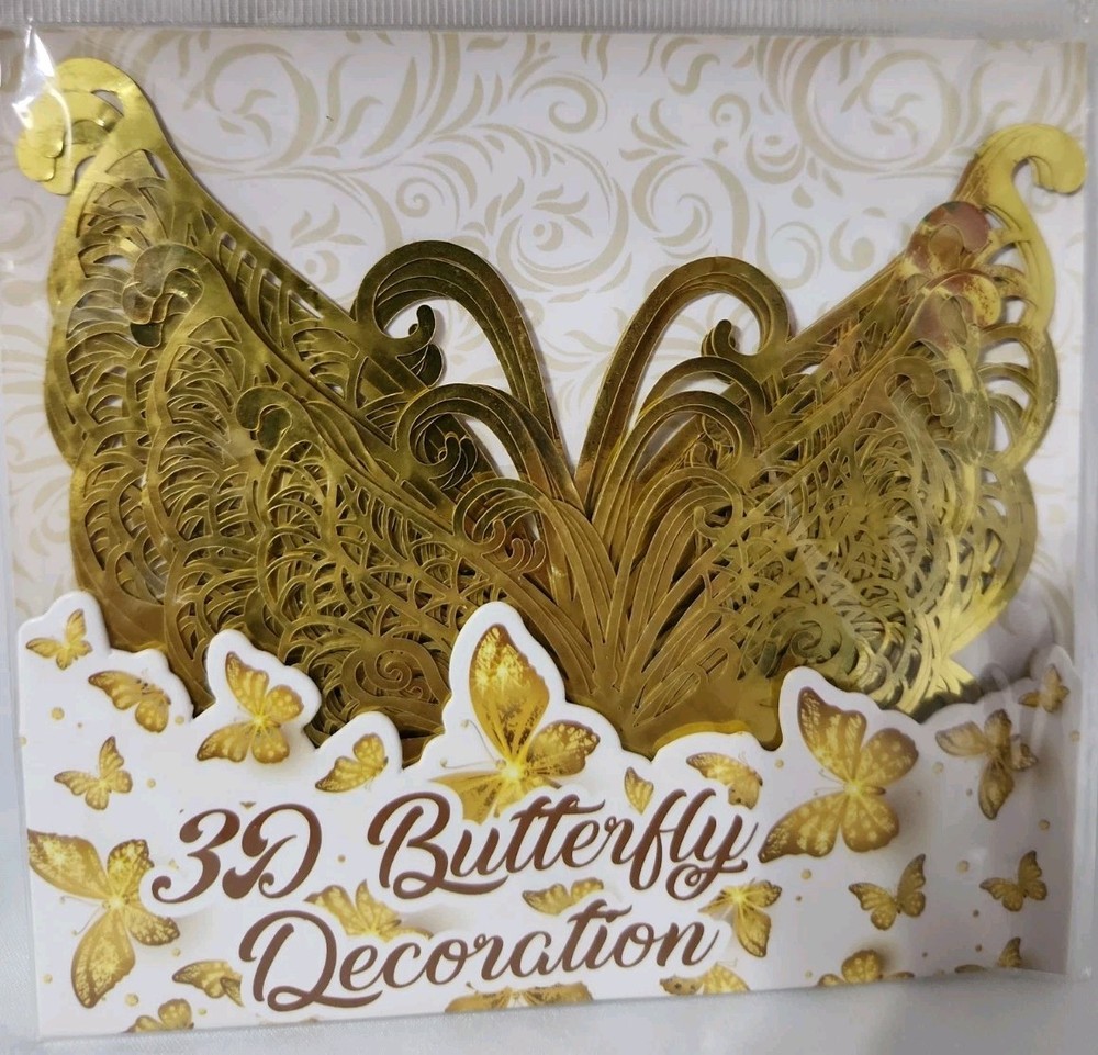 3D Butterfly Decorations Set Of Four