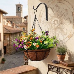 Wrought Iron Wall Hooks Sturdy Metal Construction Weather Resistant Design