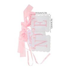 One Pink Tassel Highchair Banner Durable Bow Design Birthday Party Decor