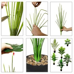 Rozwkeo Artificial Plants in Pots Large Fake Tree Floor 80cm Tall Palm, Green