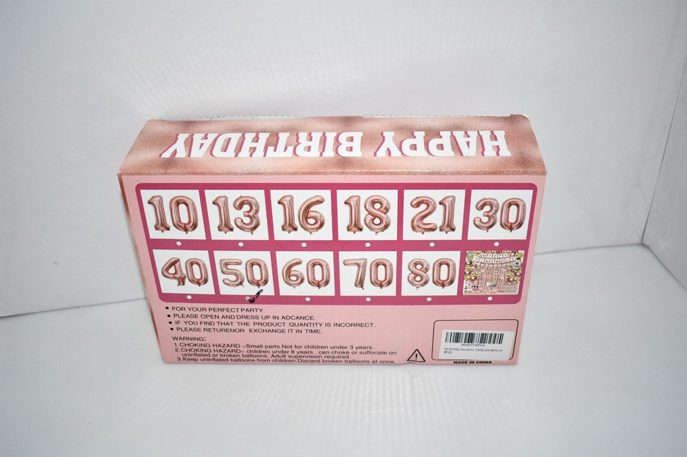 Jenmir 50th Birthday Decorations for Women – 70 pcs Rose Gold Party Set – NWT