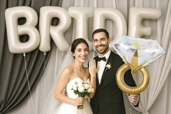 Gold Glitter Ring Balloon Bachelorette Party Decorations Bridal Shower Balloons
