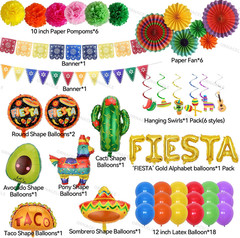 Cinco De Mayo Party Decorations, Mexican Themed Party Supplies Papel Picado Bann