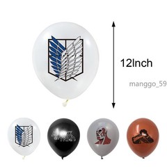 Attack On Titan Party Supplies Birthday Set Balloons Cake Toppers Banner Decor