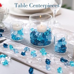 150pcs Premium Acrylic Ice Rocks Decorative Filler Parties Events Centerpieces