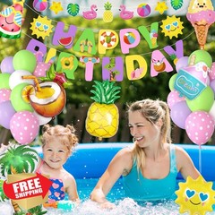 Ouddy Life Pink Pool Party Decor