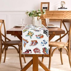 Sneakers Party Decorations Sneaker Table Runner Man Game Sports Themed