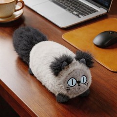 Cute Siamese Cat Plush Pillow Soft Fluffy Stuffed Kitty Cushion Home Decor