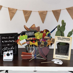 Western Photo Booth Props 41Pc Wild West Country Theme Kit