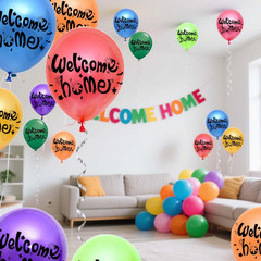 Welcome Home Balloons for Welcome Home Decoration Family Party Supplies (21 Pack