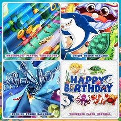 Under the Sea Party Decorations 98Pcs, Ocean Theme Birthday Party Supplies In…