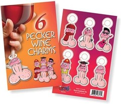 12 Pecker Wine Charms Bachelorette Party Assorted Job Themes Pride Party Gift