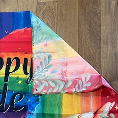 NEW Happy Pride Backdrop Banner 43 x 72 inches Pride Month Rainbow Decor
