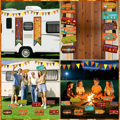 Camping Themed Party Decorations Camping Porch Sign Camper Adventure Themed