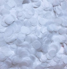 5000 PCS White Confetti 15mm Biodegradable Paper Circles Party Table Decor