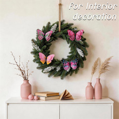 30PCS Pink Butterfly Decor Fake Butterfly Garden Picks for Outdoor Decor | 3D Do