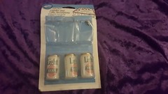 NEW – 3 LIGHT BEER CANDLES AND CAKE DECORATIONS 1.6″ Inches TOPPERS by WILTON E