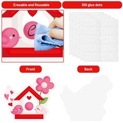 40 PCS Valentines Day Paper Heart Cutouts Classroom Bulletin Board Decor