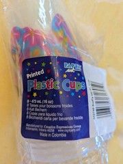 Disposable Cups 16oz Flip Flop Summer Fun Tropical Luau Party Paper 6 CT