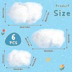 Artificial Cloud Props, Imitation 3D Cloud Hanging Decorations, Cloud Shape Room