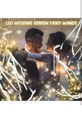 200PCS Light up Wands for wedding, Wedding Wands Streamers with 3 Colorful Fl…