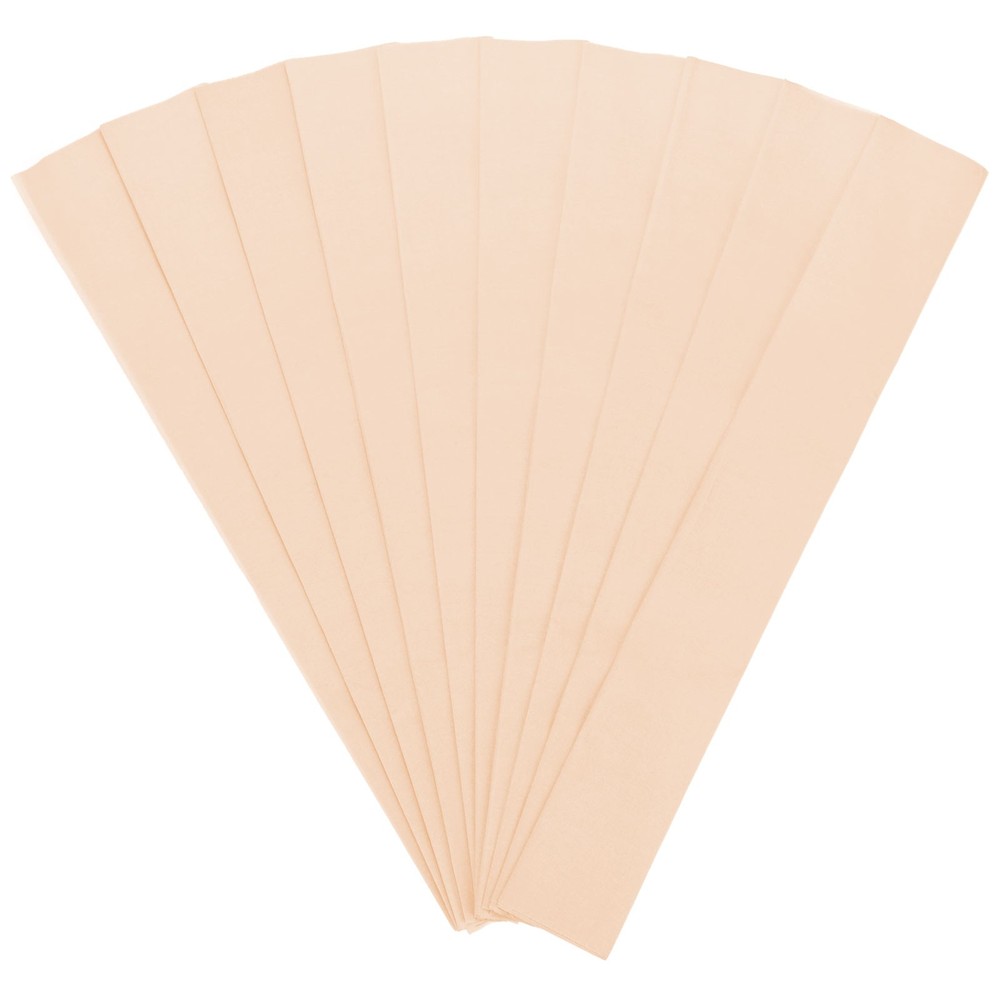10-Pack Crepe Paper, 3.3ftx20″ Crepe Paper Streamer Sheet [Nude Color]