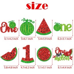 One In A Melon 1st Birthday Centerpiece Sticks Watermelon Party Decorations